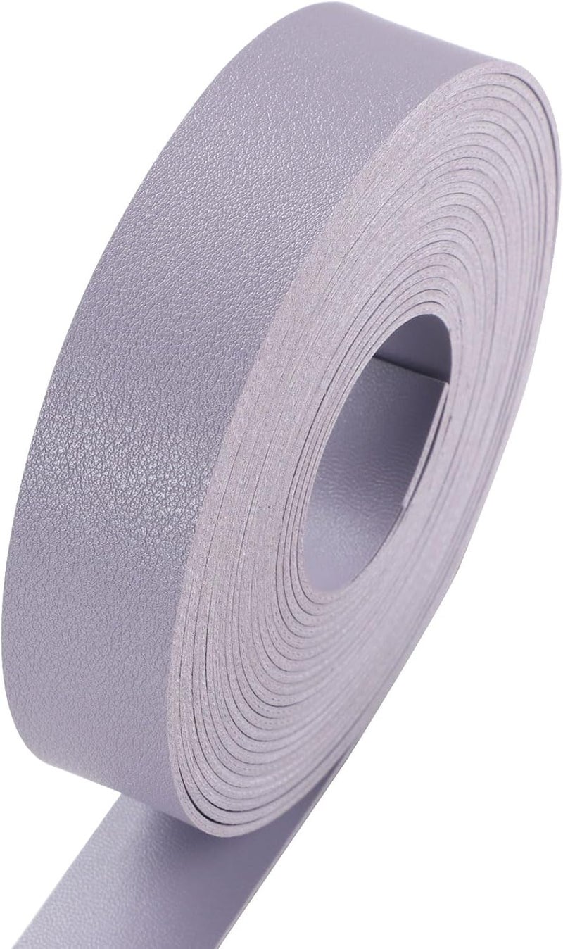 CDY Double Sided Leather Straps: 1 Inch Wide 200 Inches Long Leather Strip for DIY Craft Projects Bag Strap Very Suitable Traction Ropes (Purple) - Image 2